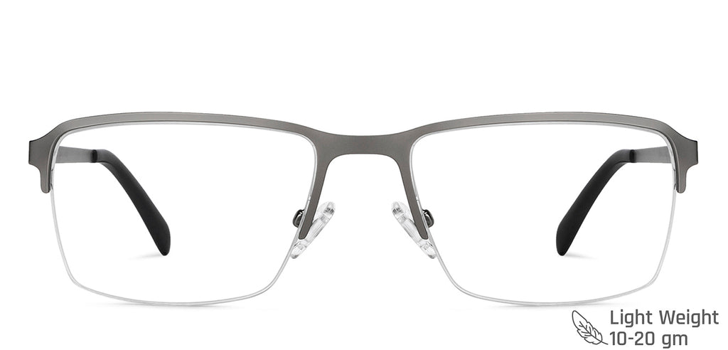 Half Rim Eyeglasses-Frame Rectangle--EG Half Rim Eyeglasses-Frame Rectangle--EG