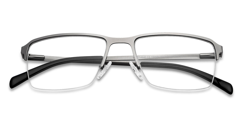 Half Rim Eyeglasses-Frame Rectangle--EG Half Rim Eyeglasses-Frame Rectangle--EG