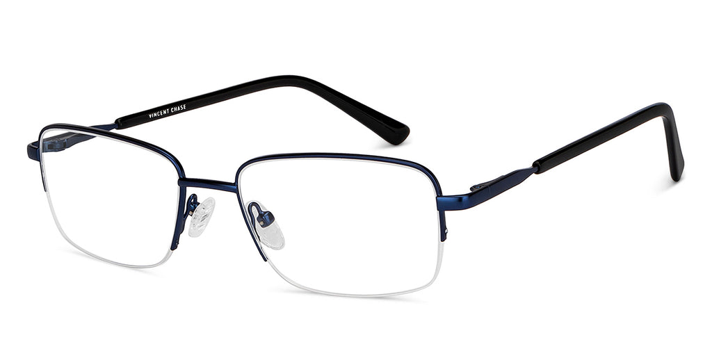 Half Rim Eyeglasses-Frame Rectangle--EG