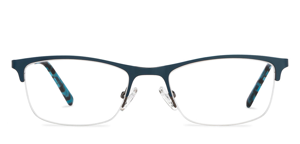 Half Rim Eyeglasses-Frame Rectangle--EG