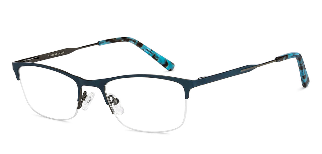 Half Rim Eyeglasses-Frame Rectangle--EG