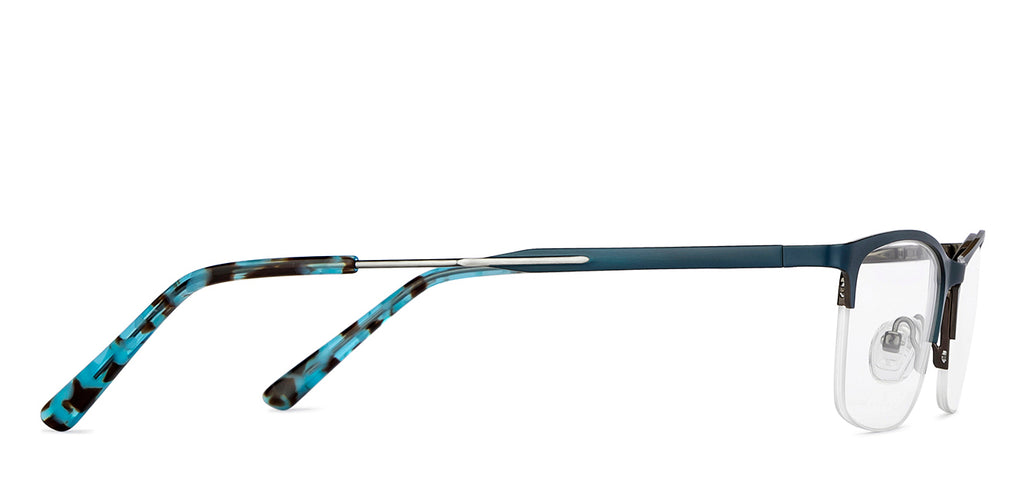 Half Rim Eyeglasses-Frame Rectangle--EG