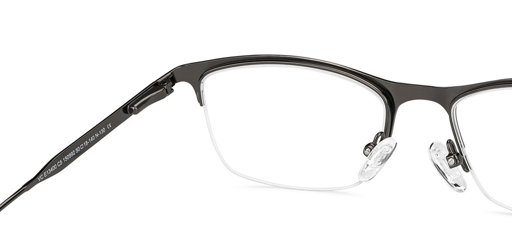 Half Rim Eyeglasses-Frame Rectangle--EG