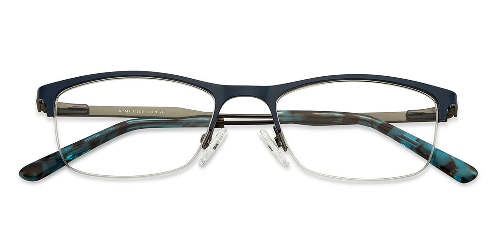 Half Rim Eyeglasses-Frame Rectangle--EG