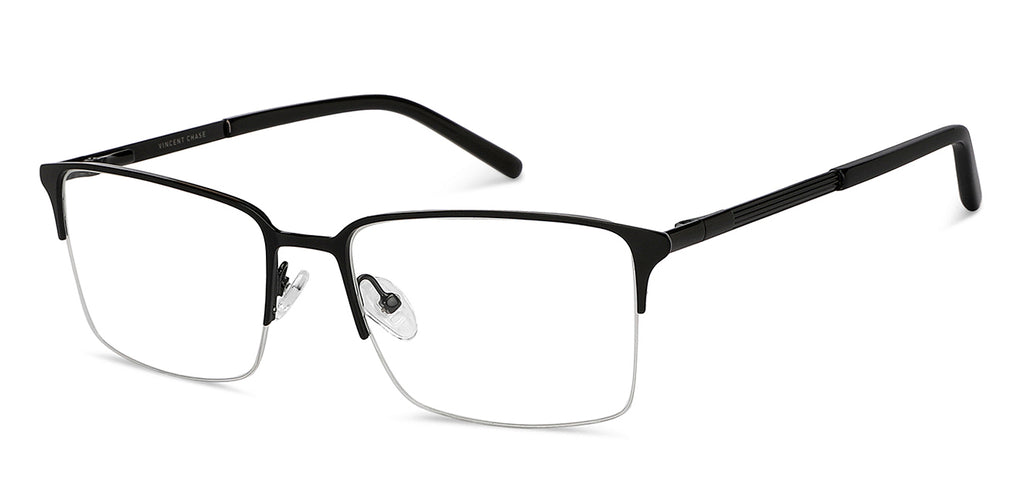 Half Rim Eyeglasses-Frame Rectangle--EG