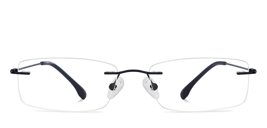 Rimless Eyeglasses-Frame Rectangle--EG