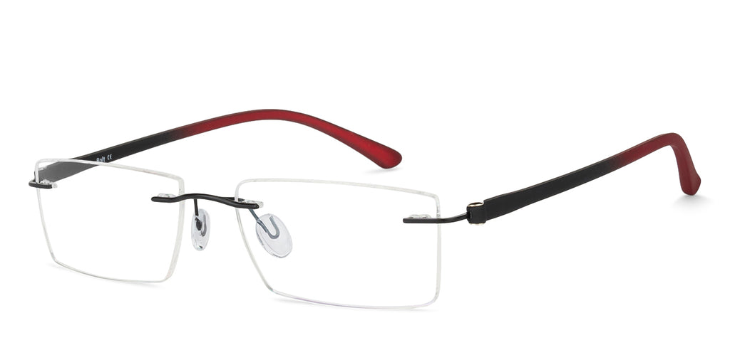 Rimless Eyeglasses-Frame Rectangle--EG