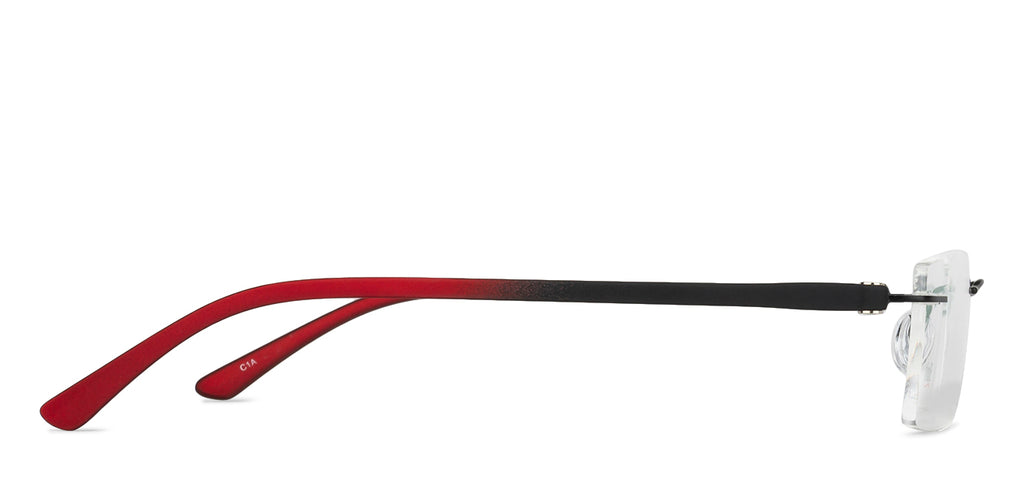 Rimless Eyeglasses-Frame Rectangle--EG