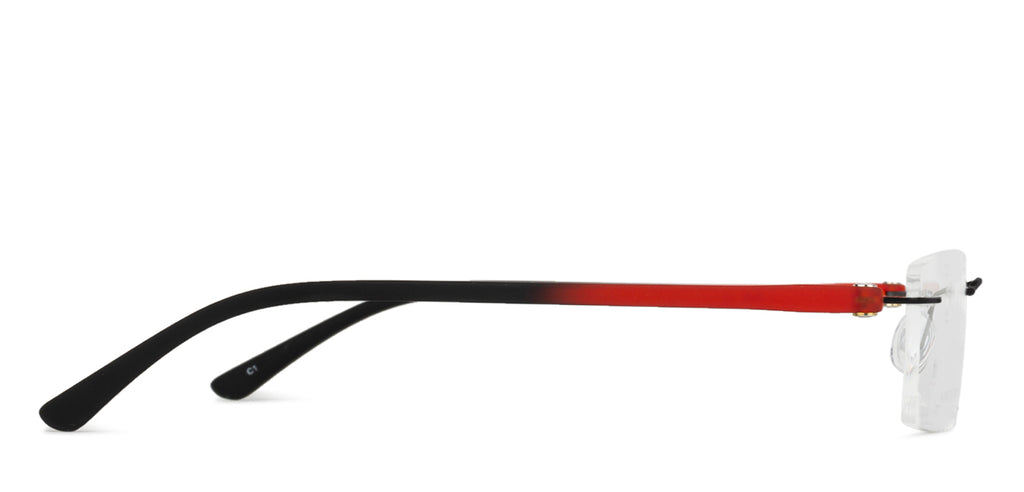 Rimless Eyeglasses-Frame Rectangle--EG