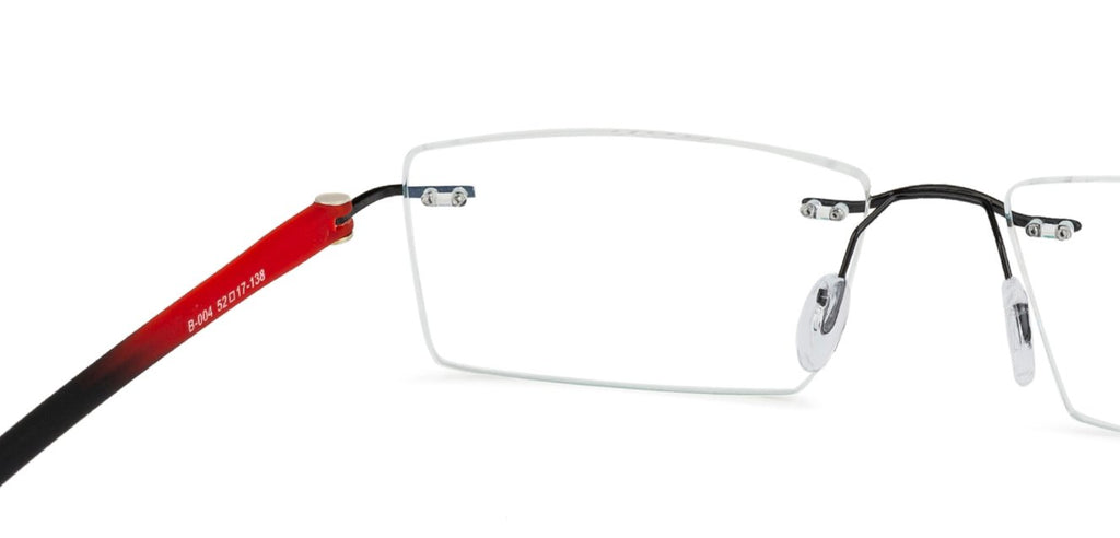 Rimless Eyeglasses-Frame Rectangle--EG