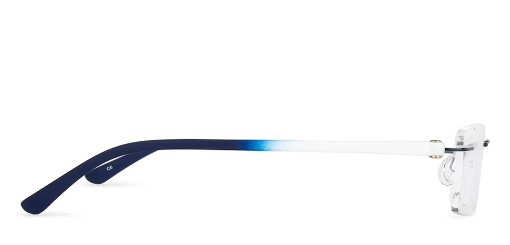 Rimless Eyeglasses-Frame Rectangle--EG