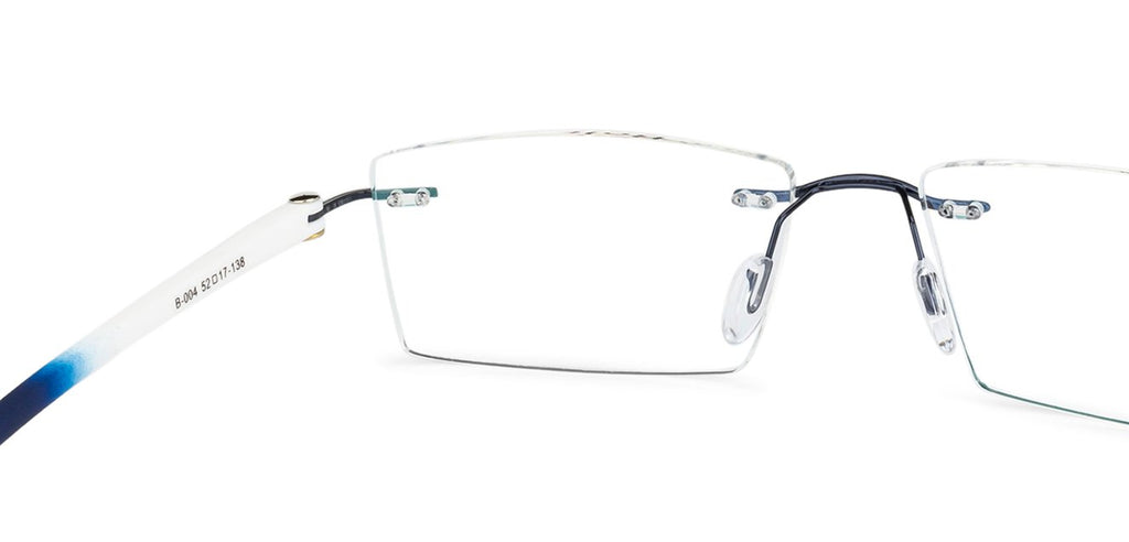Rimless Eyeglasses-Frame Rectangle--EG