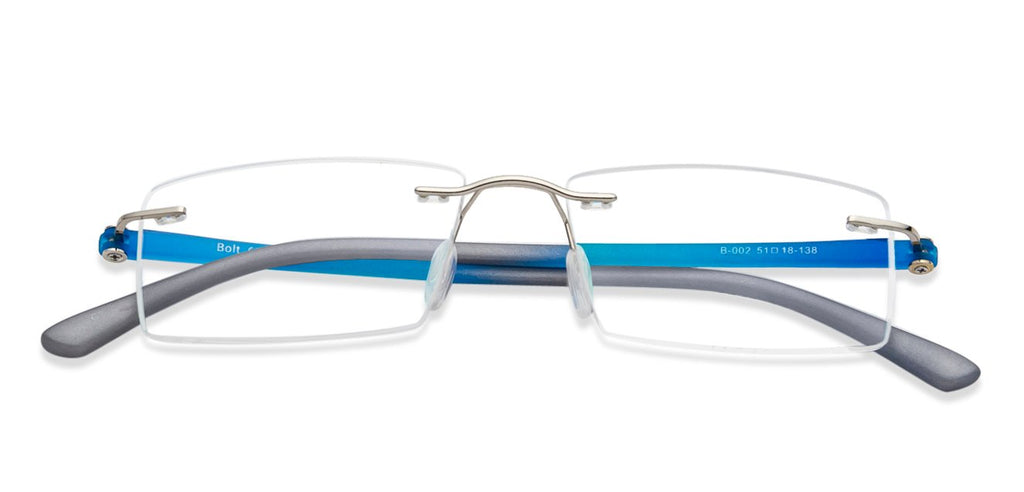 Rimless Eyeglasses-Frame Rectangle--EG