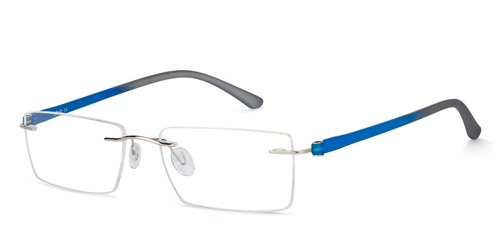 Rimless Eyeglasses-Frame Rectangle--EG