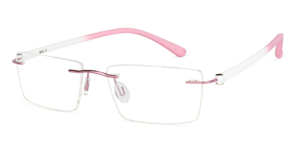 Rimless Eyeglasses-Frame Rectangle--EG