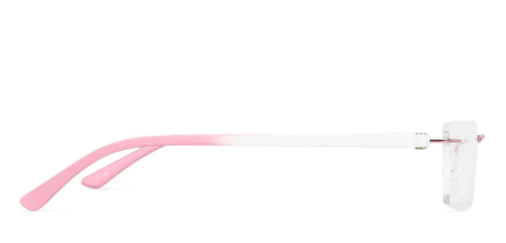 Rimless Eyeglasses-Frame Rectangle--EG