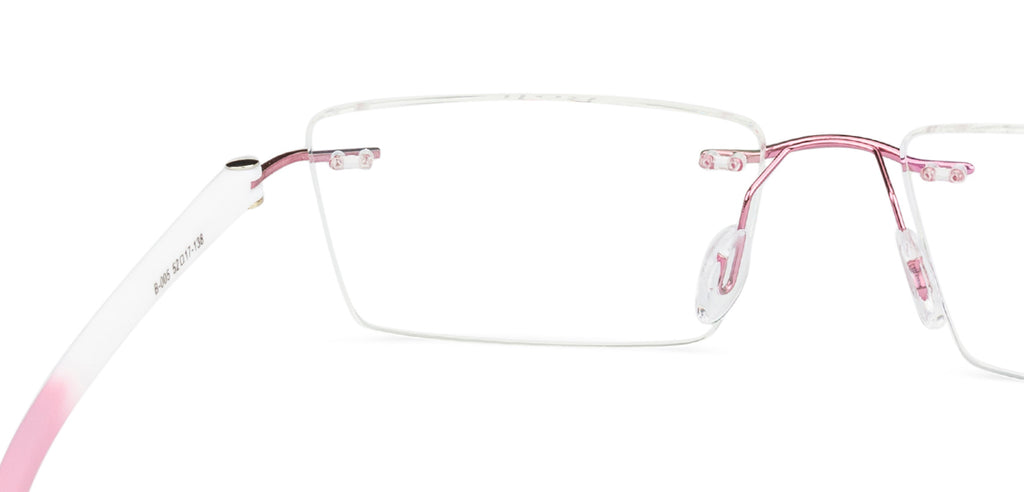 Rimless Eyeglasses-Frame Rectangle--EG