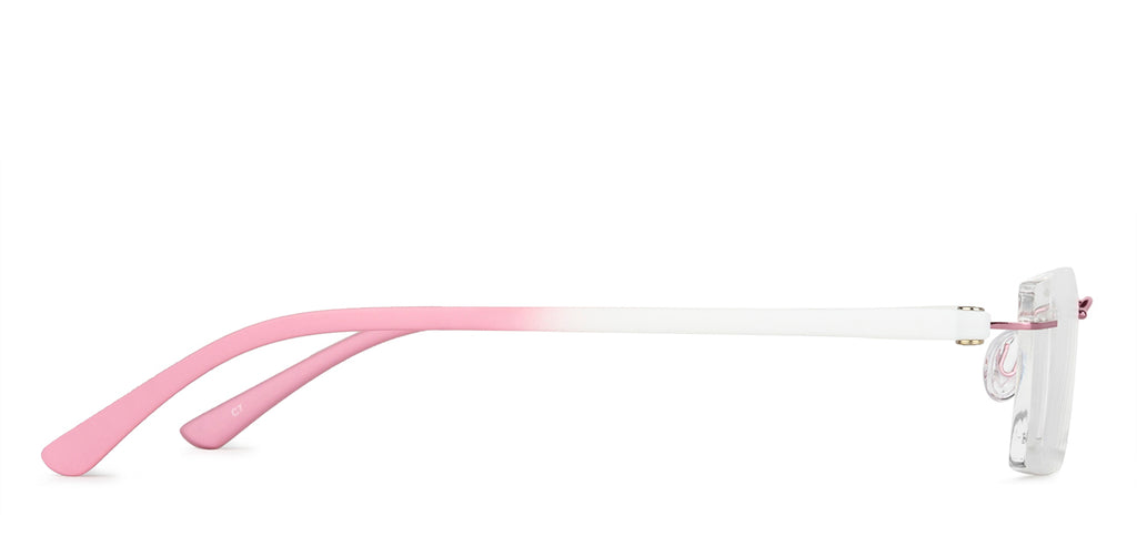 Rimless Eyeglasses-Frame Rectangle--EG