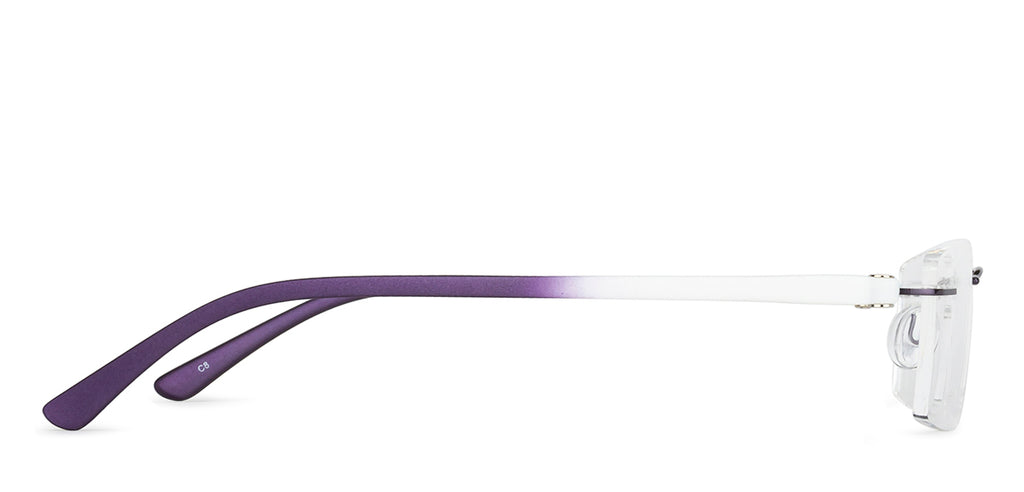Rimless Eyeglasses-Frame Rectangle--EG