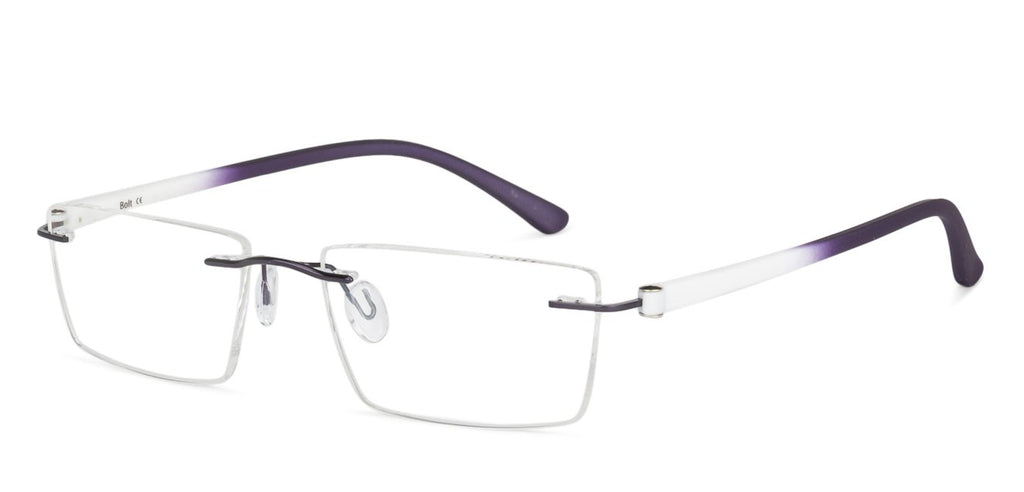 Rimless Eyeglasses-Frame Rectangle--EG