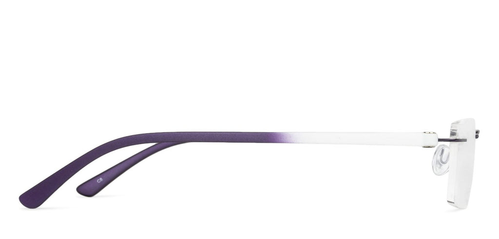 Rimless Eyeglasses-Frame Rectangle--EG