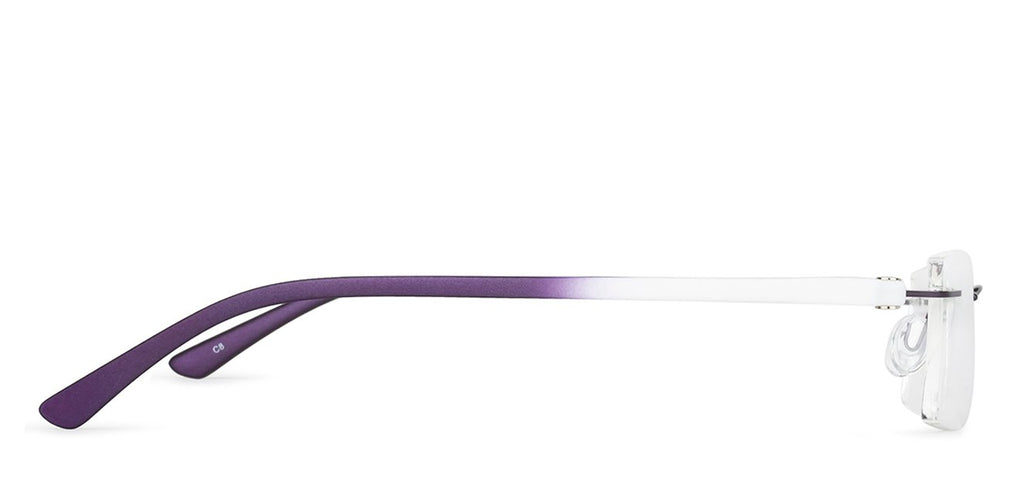 Rimless Eyeglasses-Frame Rectangle--EG