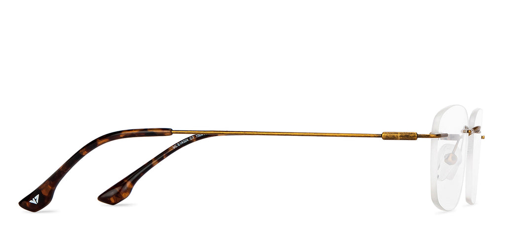 Rimless Eyeglasses-Frame Rectangle--EG