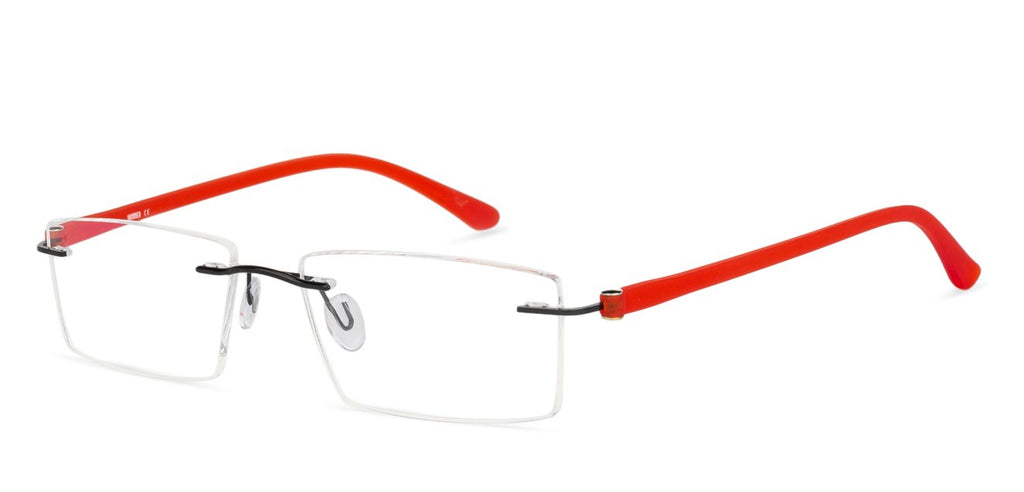 Rimless Eyeglasses-Frame Rectangle--EG