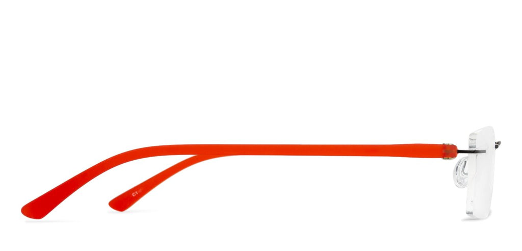 Rimless Eyeglasses-Frame Rectangle--EG