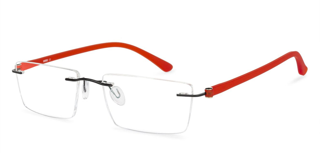 Rimless Eyeglasses-Frame Rectangle--EG