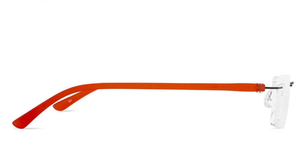 Rimless Eyeglasses-Frame Rectangle--EG