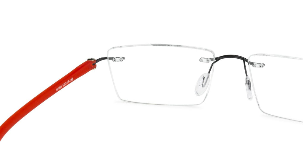 Rimless Eyeglasses-Frame Rectangle--EG