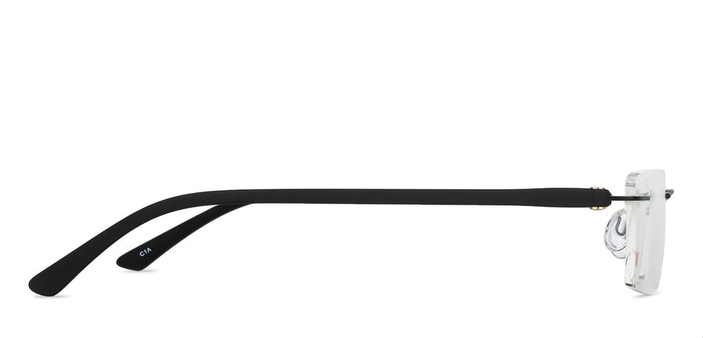Rimless Eyeglasses-Frame Rectangle--EG