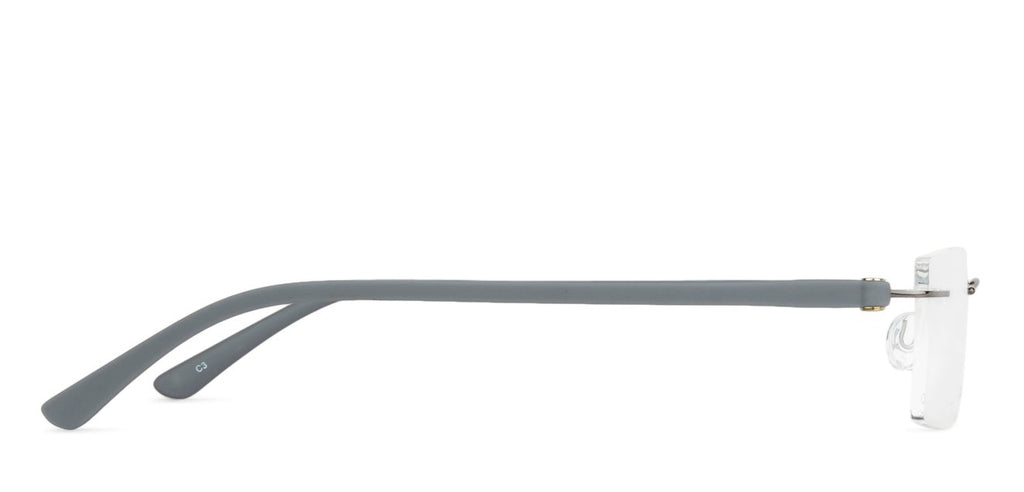 Rimless Eyeglasses-Frame Rectangle--EG