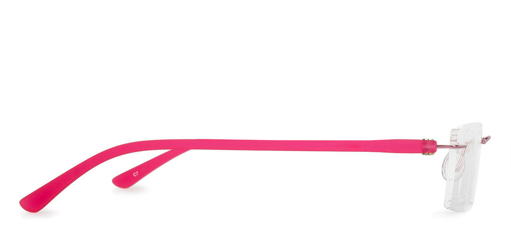 Rimless Eyeglasses-Frame Rectangle--EG