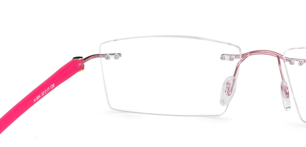 Rimless Eyeglasses-Frame Rectangle--EG