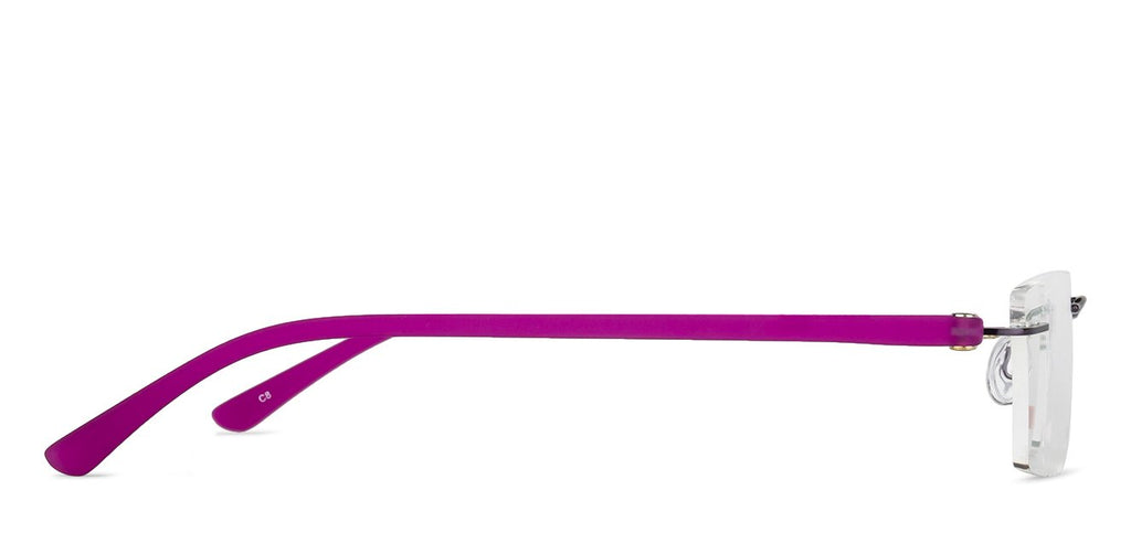 Rimless Eyeglasses-Frame Rectangle--EG