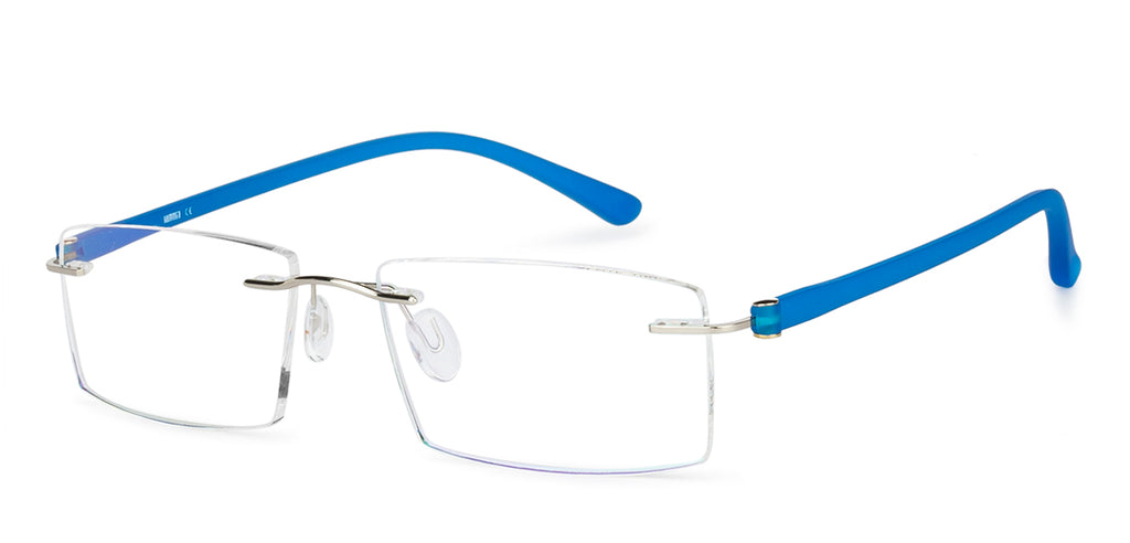 Rimless Eyeglasses-Frame Rectangle--EG
