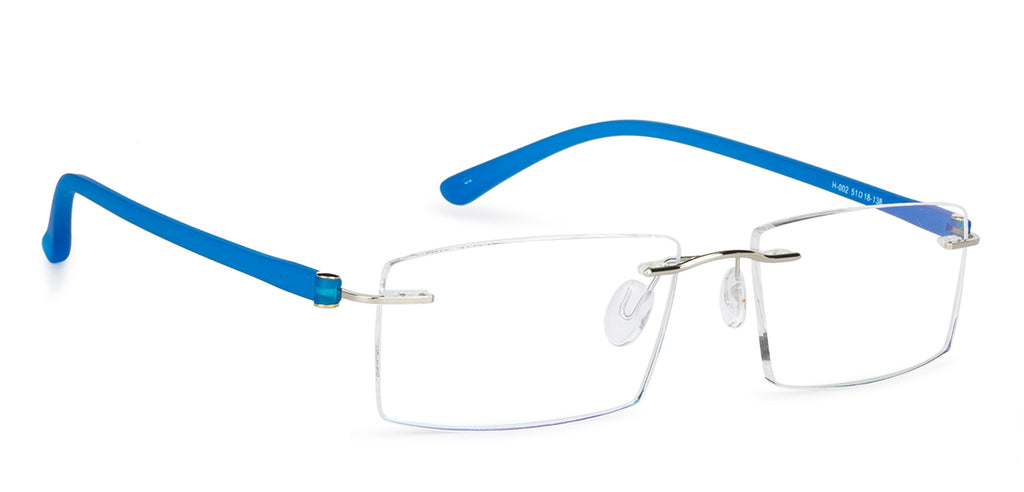 Rimless Eyeglasses-Frame Rectangle--EG