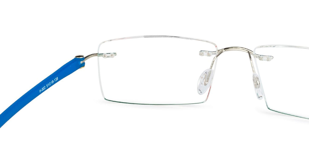 Rimless Eyeglasses-Frame Rectangle--EG