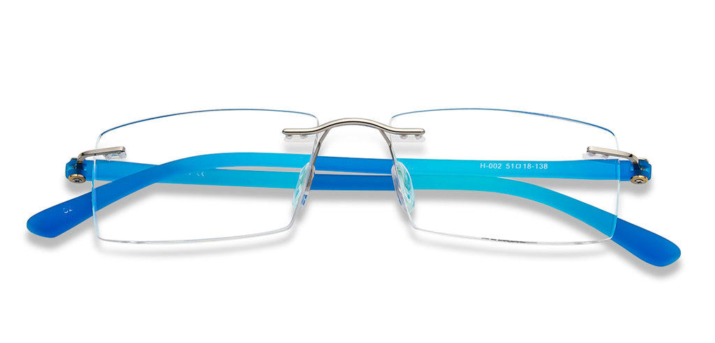 Rimless Eyeglasses-Frame Rectangle--EG