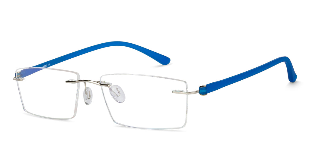 Rimless Eyeglasses-Frame Rectangle--EG