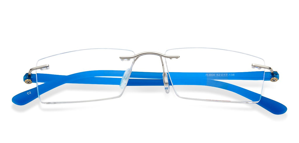 Rimless Eyeglasses-Frame Rectangle--EG