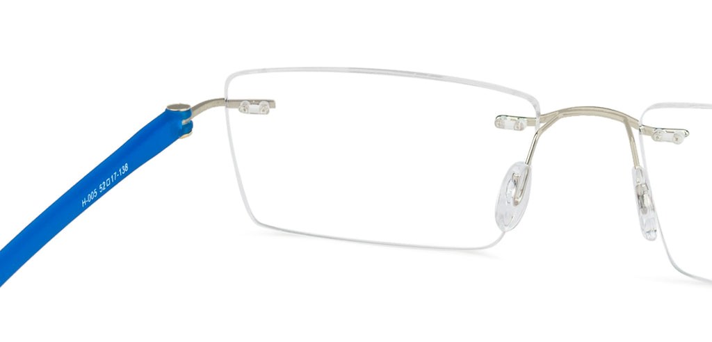 Rimless Eyeglasses-Frame Rectangle--EG