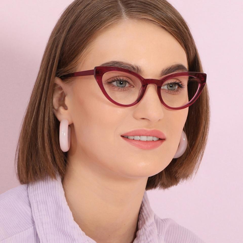 Cat Eye Eyeglasses-Frame Cat Eye--EG