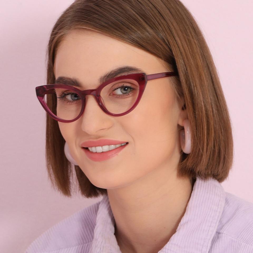 Cat Eye Eyeglasses-Frame Cat Eye--EG