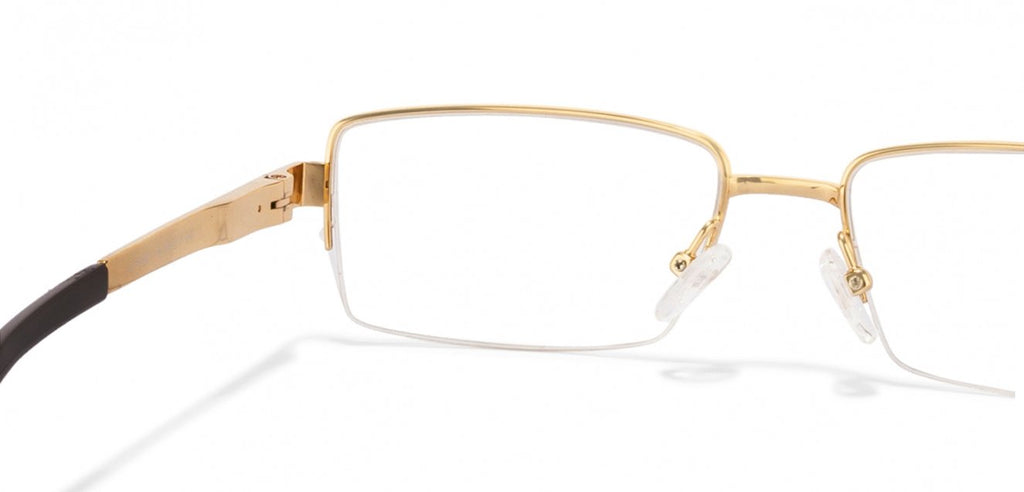 Half Rim Eyeglasses-Frame Rectangle--EG