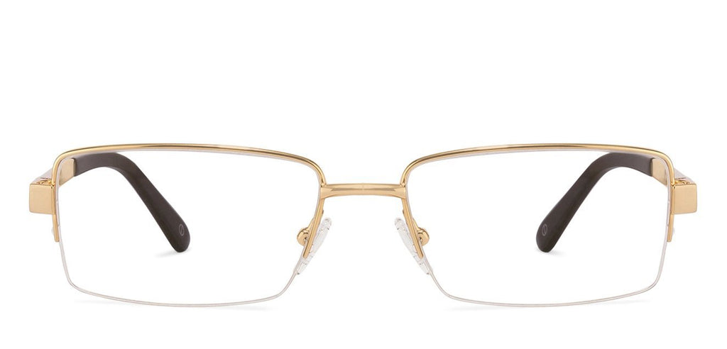 Half Rim Eyeglasses-Frame Rectangle--EG