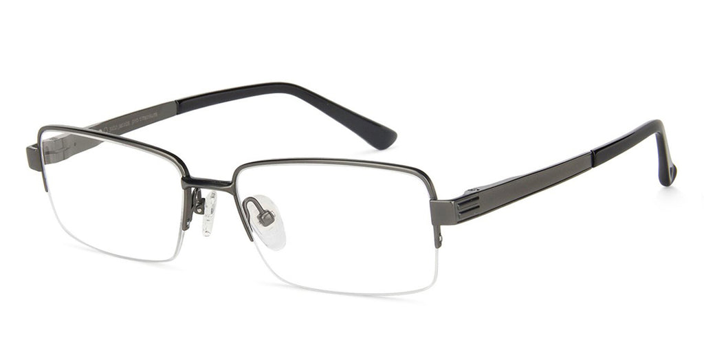 Half Rim Eyeglasses-Frame Rectangle--EG