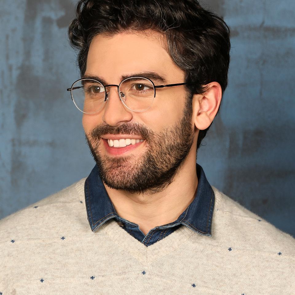 Half Rim Eyeglasses-Frame Round--EG